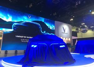 Cận cảnh hai mẫu xe điện VinFast vừa cập bến Los Angeles Auto Show